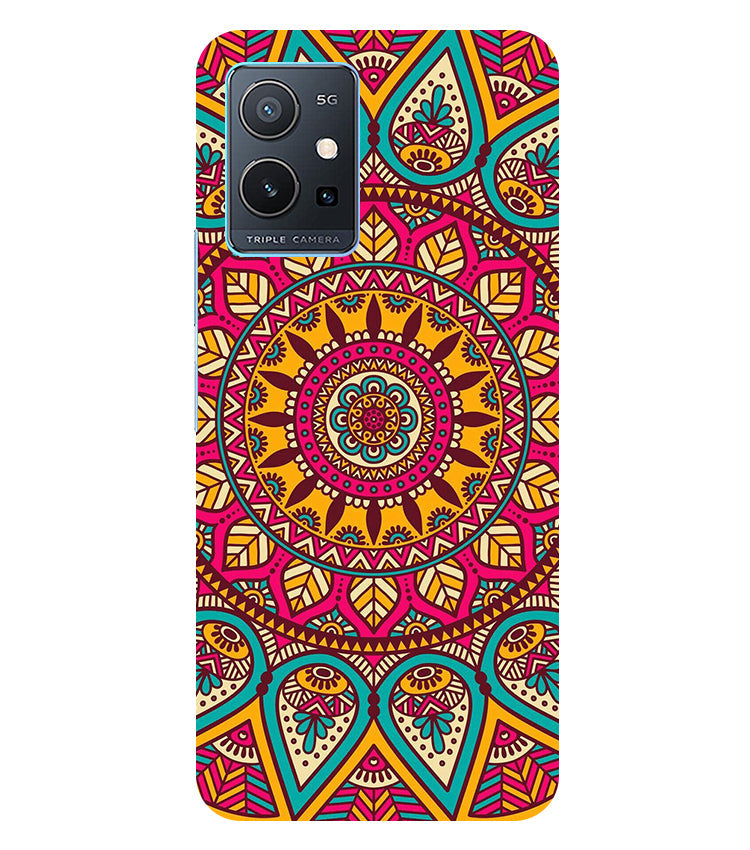 Pattern Creations mandala Back Cover For Vivo T1 5G/Vivo Y75 5G/iQOO Z6 5G