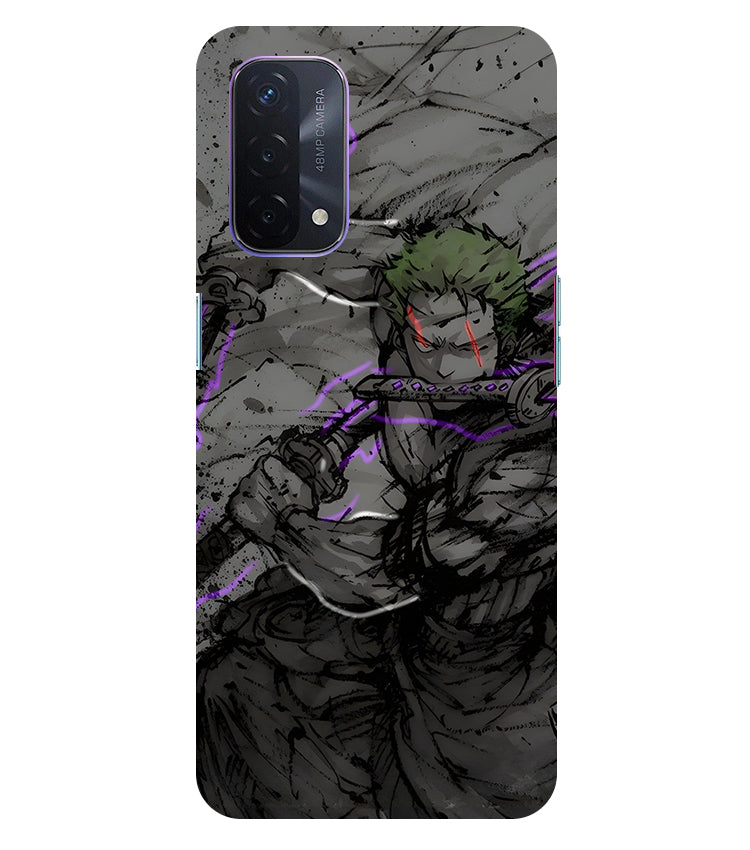 Zoro Three Sword Style Phone Case For  Oppo A74 5G