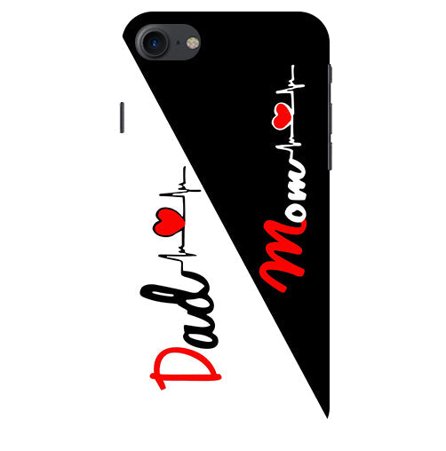 Mom Dad Love quotes Back Cover For  Apple Iphone 8