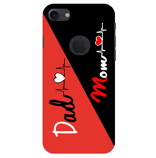 Mom Dad 1 Love quotes Back Cover For  Apple Iphone 7 Logocut