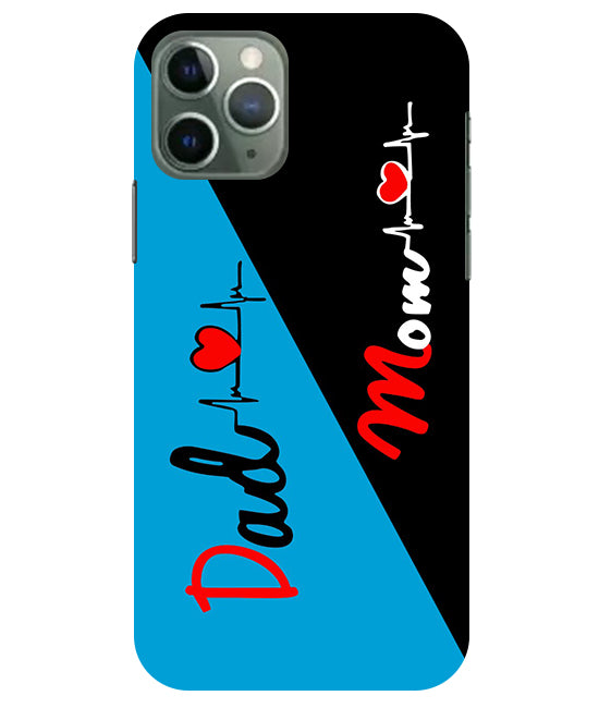 Mom Dad 2 Love quotes Back Cover For  Apple Iphone 11 Pro