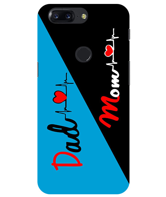 Mom Dad 2 Love quotes Back Cover For  Oneplus 5T