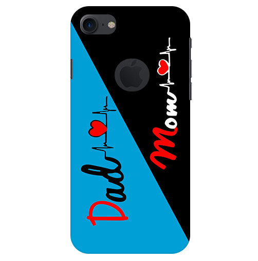 Mom Dad 2 Love quotes Back Cover For  Apple Iphone 7 Logocut