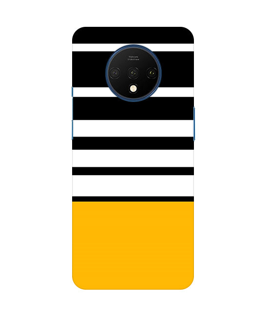 Horizontal Stripes Back Cover For  Oneplus 7T