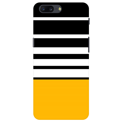 Horizontal Stripes Back Cover For  Oneplus 5