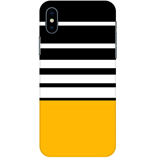 Horizontal Stripes Back Cover For  Apple Iphone X