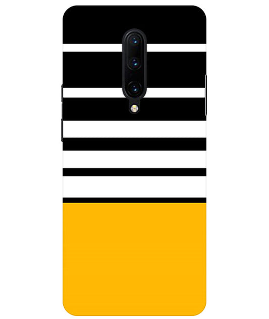Horizontal Stripes Back Cover For  OnePlus 7 Pro