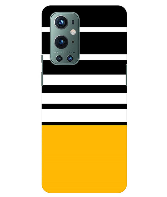 Horizontal Stripes Back Cover For  Oneplus 9 Pro