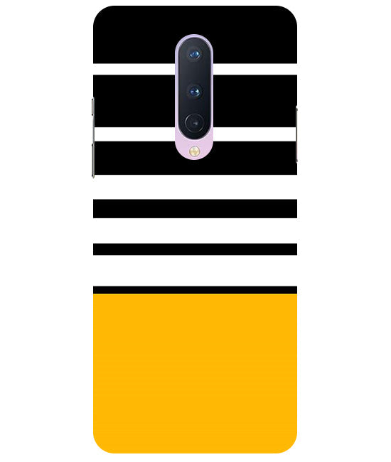 Horizontal Stripes Back Cover For  Oneplus 8