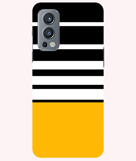 Horizontal Stripes Back Cover For  Oneplus Nord 2 5G