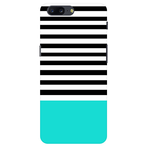 Horizontal  Multicolor Stripes Back Cover For  Oneplus 5