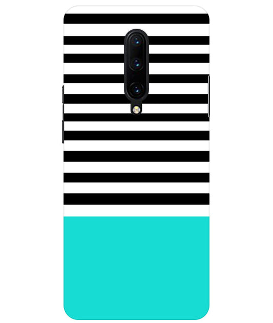 Horizontal  Multicolor Stripes Back Cover For  OnePlus 7 Pro