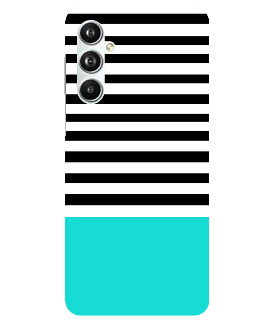 Horizontal  Multicolor Stripes Back Cover For  Samsug Galaxy F34 5G