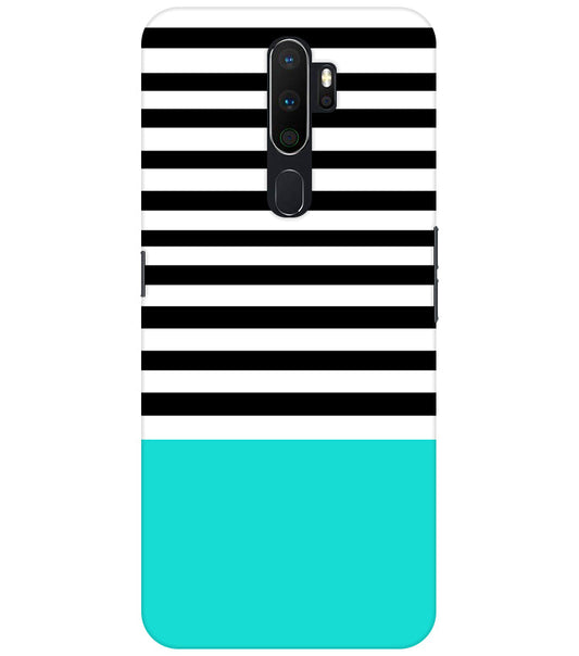 Horizontal  Multicolor Stripes Back Cover For  Oppo A5 2020