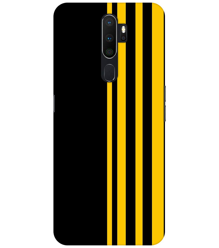 Vertical  Stripes Back Cover For  Oppo A5 2020