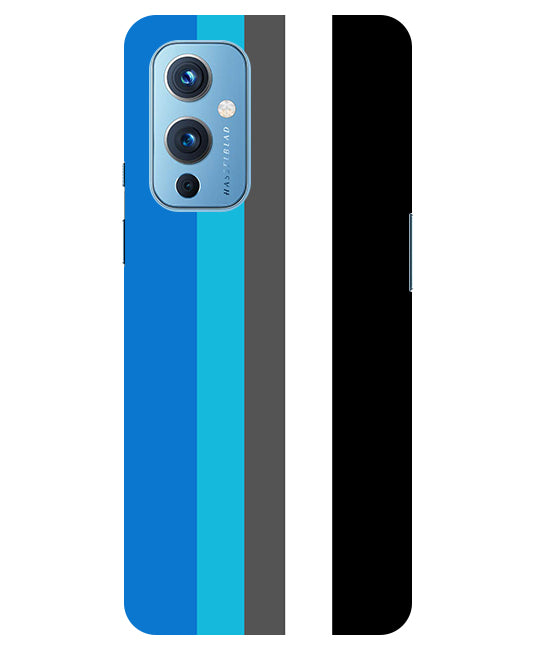 Vertical Multicolor  Stripes Back Cover For  Oneplus 9