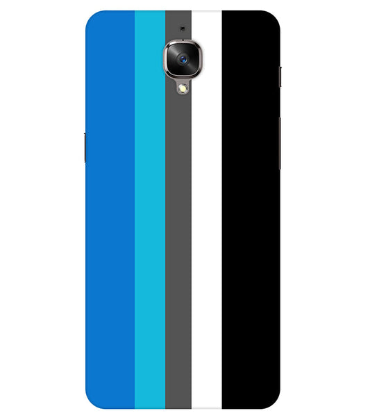 Vertical Multicolor  Stripes Back Cover For  Oneplus 3/3T