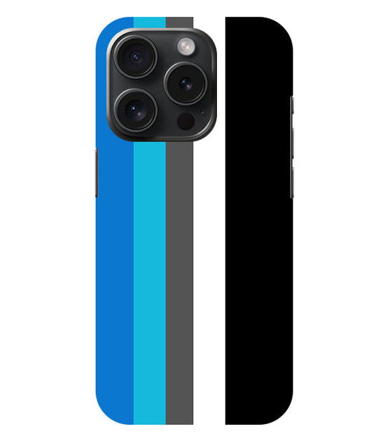 Vertical Multicolor  Stripes Back Cover For  Apple Iphone 15 Pro Max