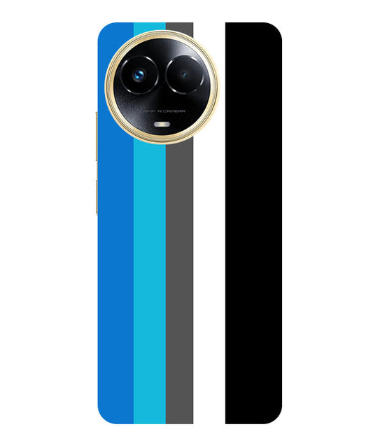 Vertical Multicolor  Stripes Back Cover For  Realme 11 5G/11X 5G