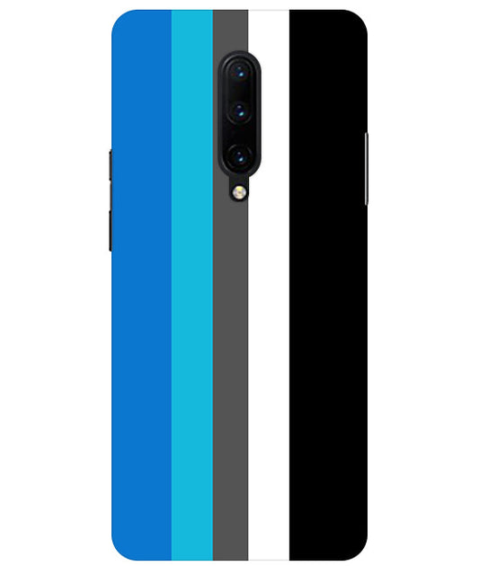 Vertical Multicolor  Stripes Back Cover For  OnePlus 7 Pro