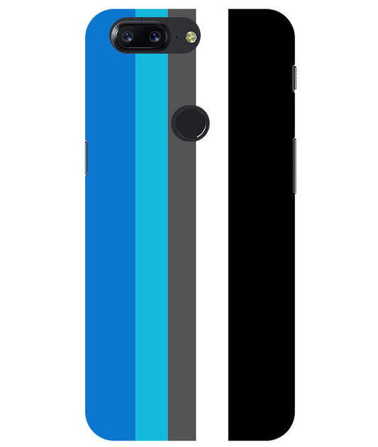 Vertical Multicolor  Stripes Back Cover For  Oneplus 5T