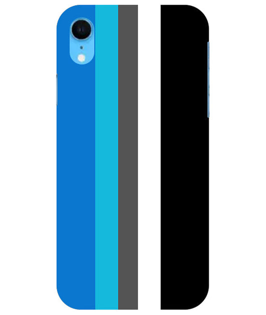 Vertical Multicolor  Stripes Back Cover For  Apple Iphone Xr