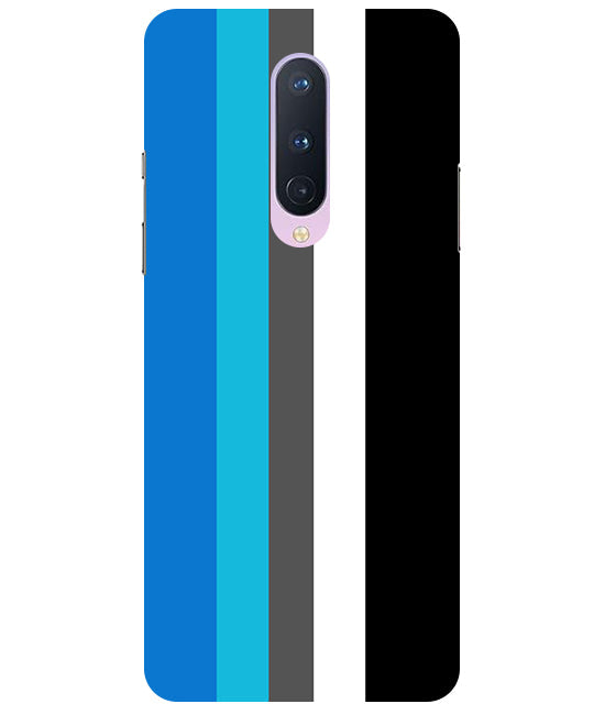 Vertical Multicolor  Stripes Back Cover For  Oneplus 8