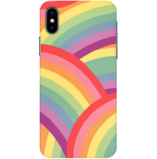 Rainbow Multicolor Back Cover For Apple Iphone X