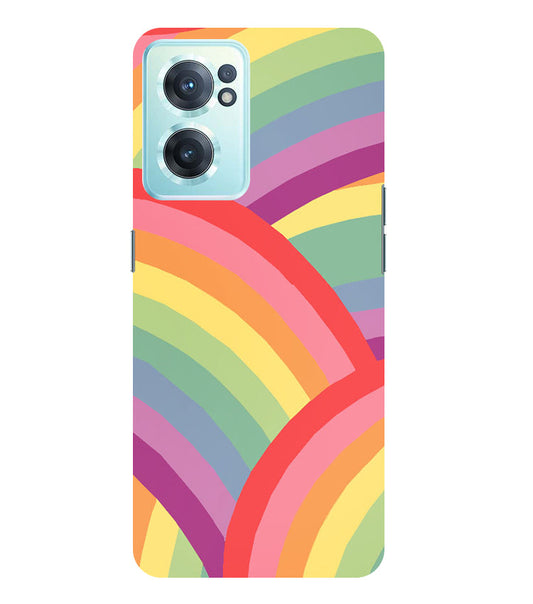 Rainbow Multicolor Back Cover For Oneplus Nord CE 2  5G