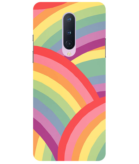 Rainbow Multicolor Back Cover For Oneplus 8