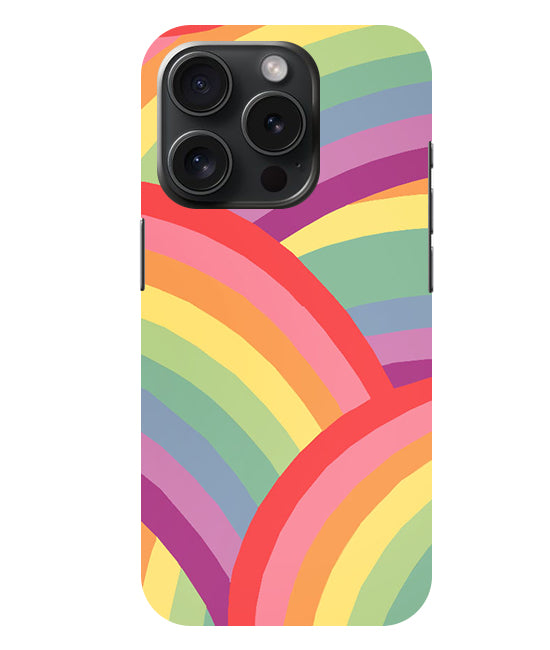 Rainbow Multicolor Back Cover For Apple Iphone 15 Pro