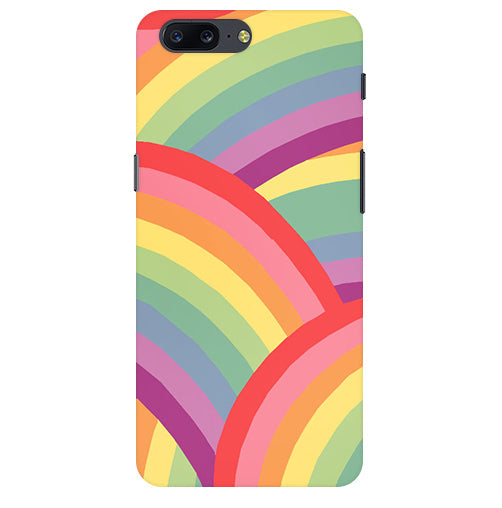 Rainbow Multicolor Back Cover For Oneplus 5