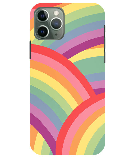 Rainbow Multicolor Back Cover For Apple Iphone 11 Pro