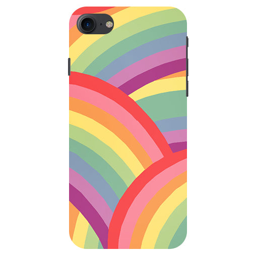 Rainbow Multicolor Back Cover For Apple Iphone 8