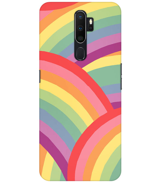 Rainbow Multicolor Back Cover For Oppo A5 2020