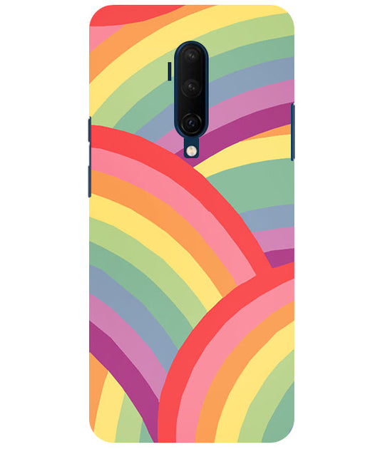 Rainbow Multicolor Back Cover For Oneplus 7T Pro