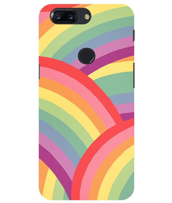 Rainbow Multicolor Back Cover For Oneplus 5T