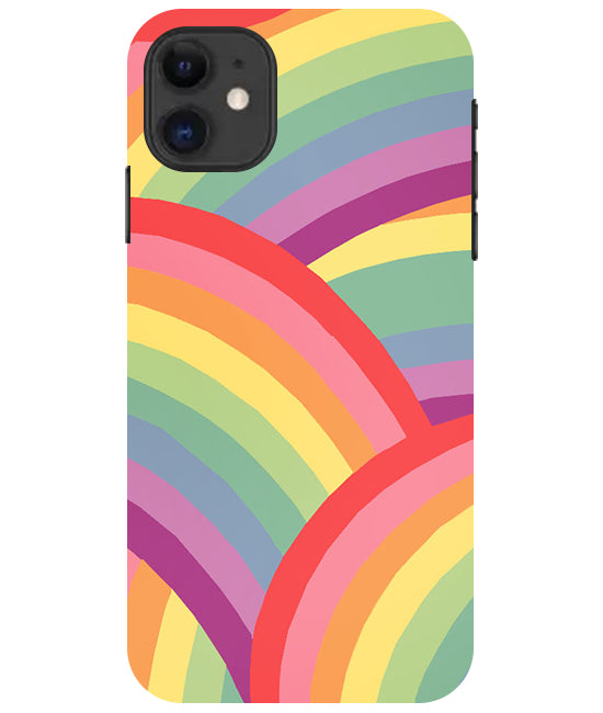 Rainbow Multicolor Back Cover For Apple Iphone 11