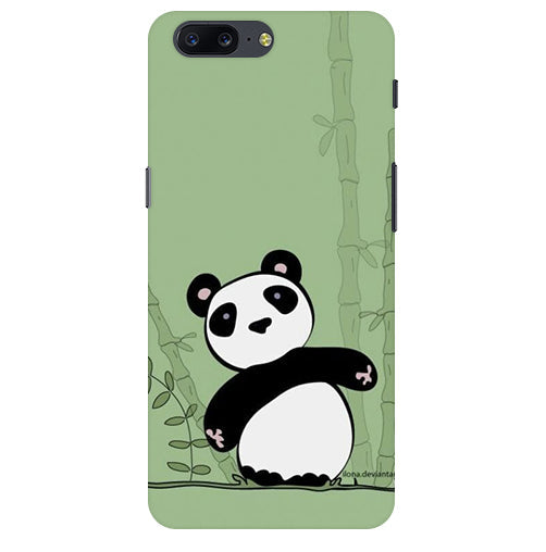 Panda Back Cover For  Oneplus 5