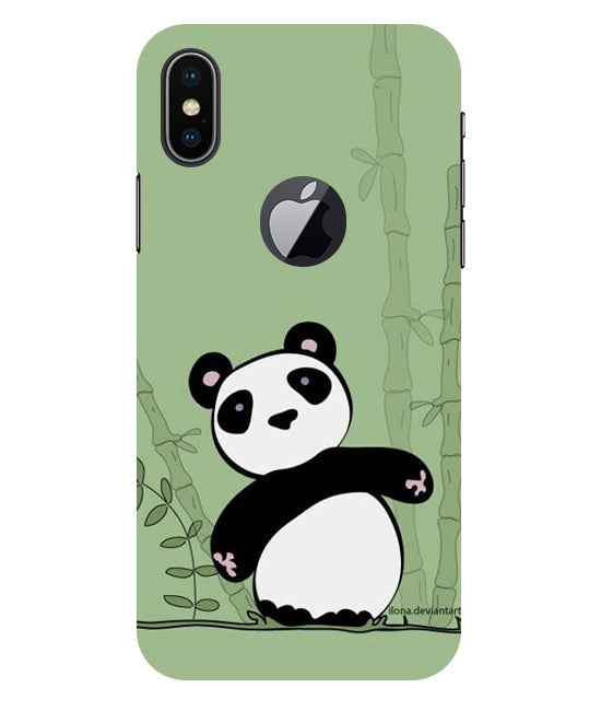 Panda Back Cover For  Apple Iphone X Logocut