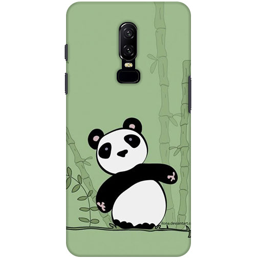 Panda Back Cover For  Oneplus 6