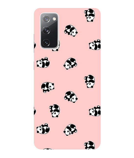 Cuties Panda Printed Back Cover For  Samsug Galaxy S20 FE 5G