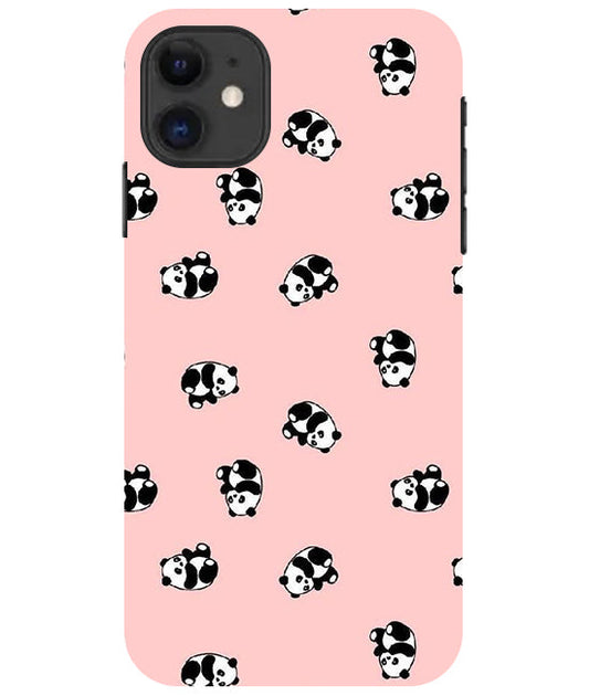 Cuties Panda Printed Back Cover For  Apple Iphone 11