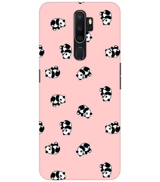 Cuties Panda Printed Back Cover For  Oppo A5 2020