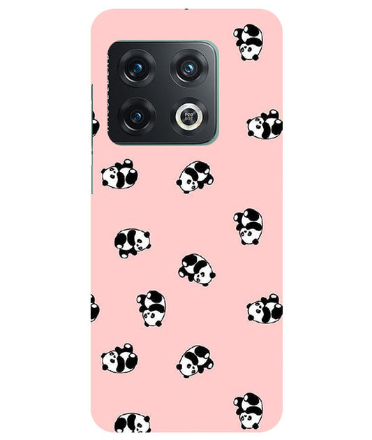 Cuties Panda Printed Back Cover For  Oneplus 10 Pro 5G