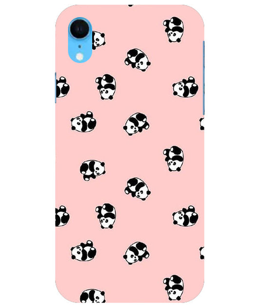 Cuties Panda Printed Back Cover For  Apple Iphone Xr