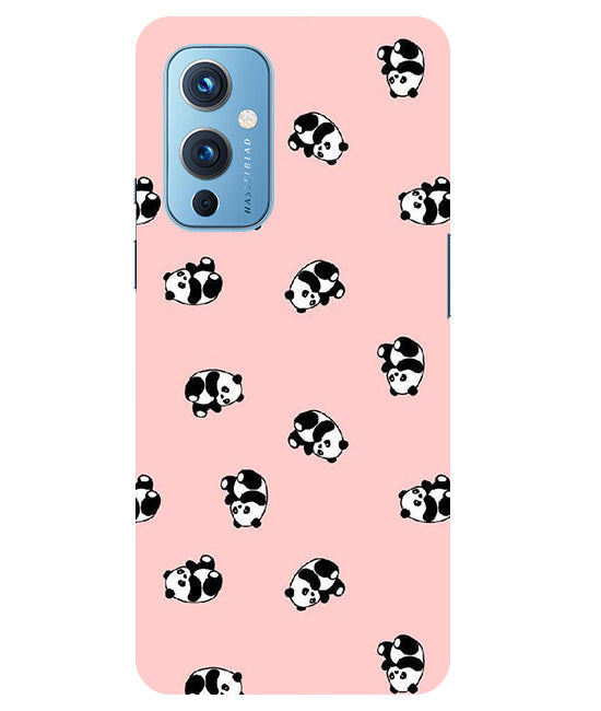 Cuties Panda Printed Back Cover For  Oneplus 9