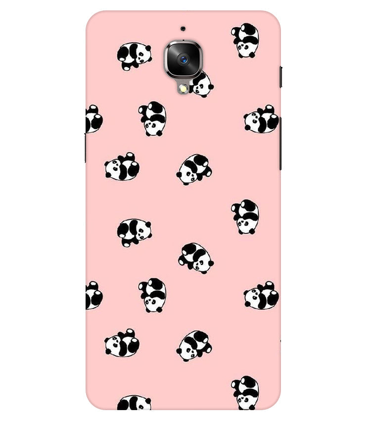 Cuties Panda Printed Back Cover For  Oneplus 3/3T