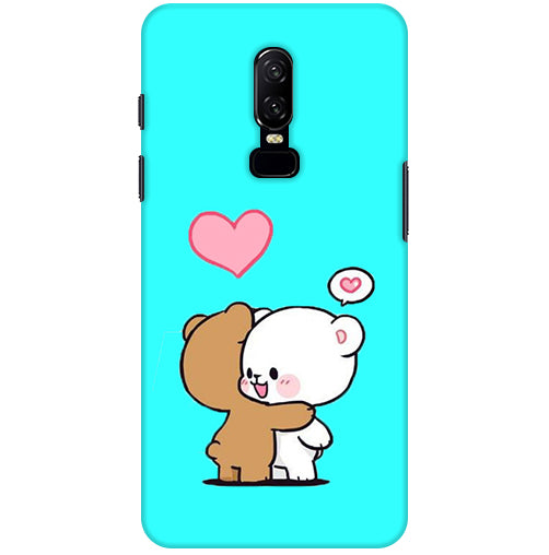 Love Panda Back Cover For  Oneplus 6