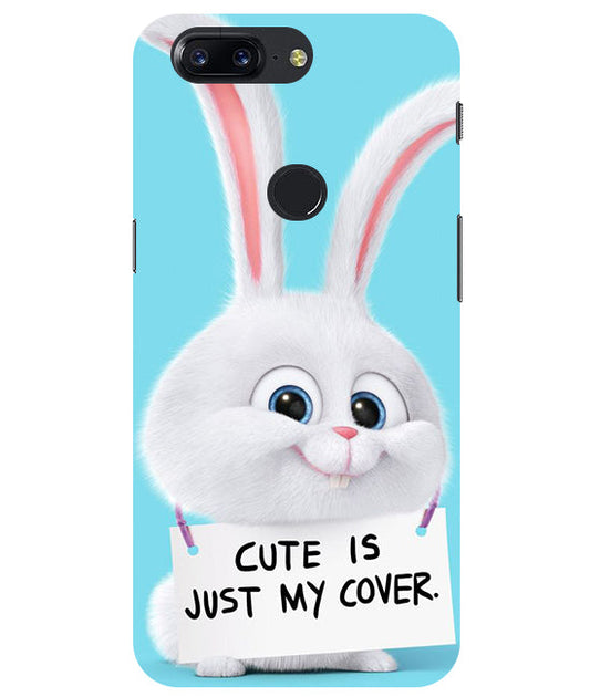 Cute is just my cover Back Cover For  Oneplus 5T